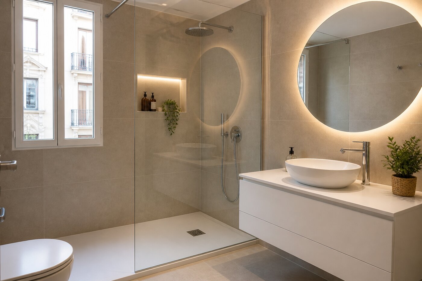 Reforma de baño terminada en Triana, Sevilla